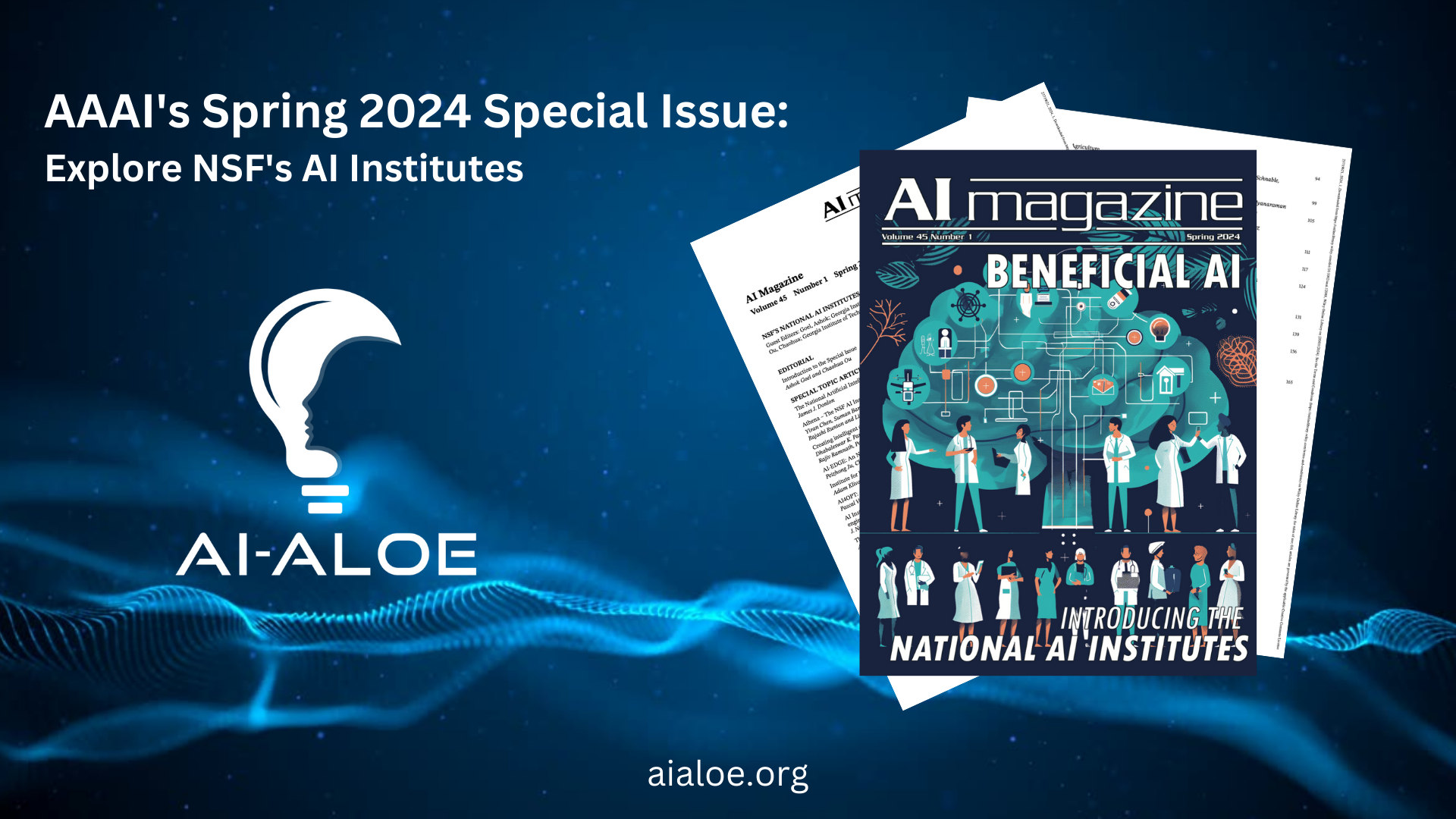 AI-ALOE Highlights AAAI Spring 2024 Special Issue Magazine 3-20-2024