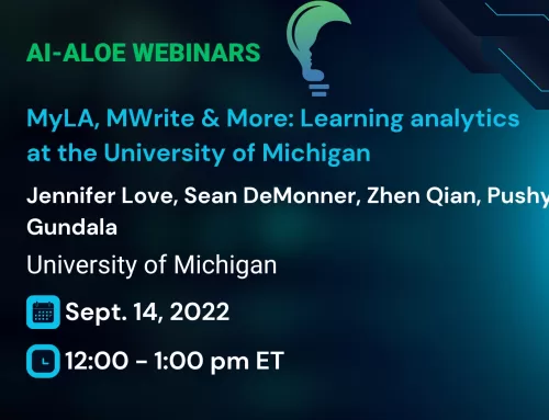 MyLA, MWrite & More: Learning analytics at the University of Michigan